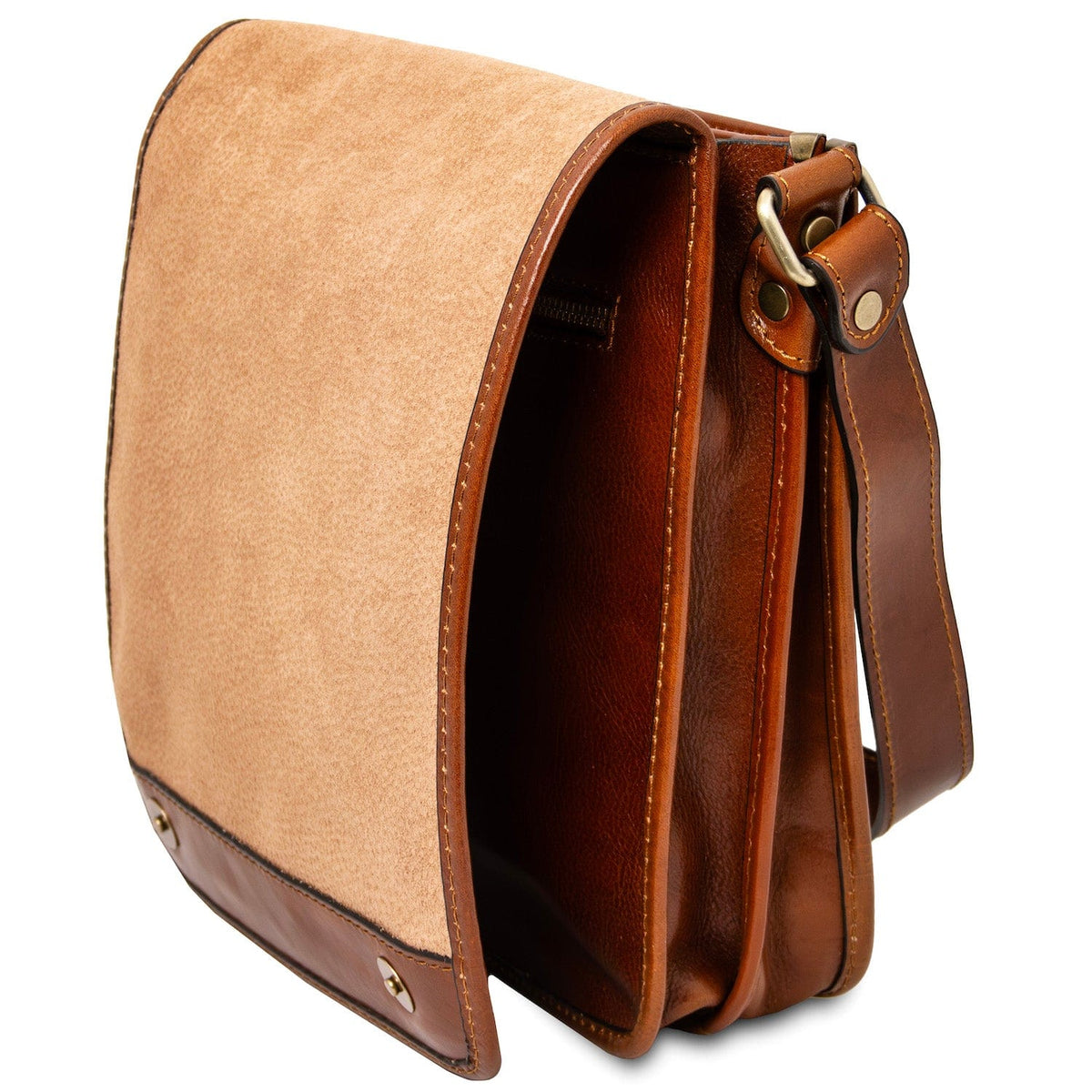 Ledertaschen für Herren TL Messenger - Leder-Schultertasche mit zwei Fächern | TL141255 San Rocco Italia