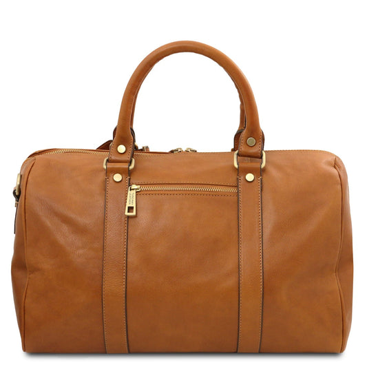 Sacs de voyage en cuir TL Voyager - Petit sac de voyage en cuir mat avec poche arrière | TL141250 San Rocco Italia