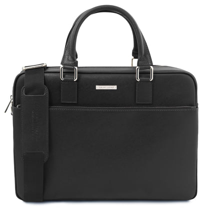 Torino - Cartella porta laptop in pelle Saffiano | TL142551