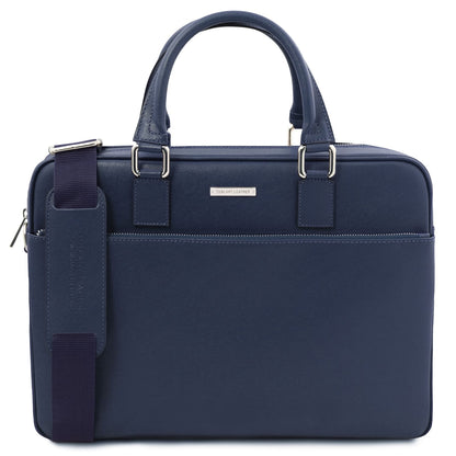 Torino - Cartella porta laptop in pelle Saffiano | TL142551