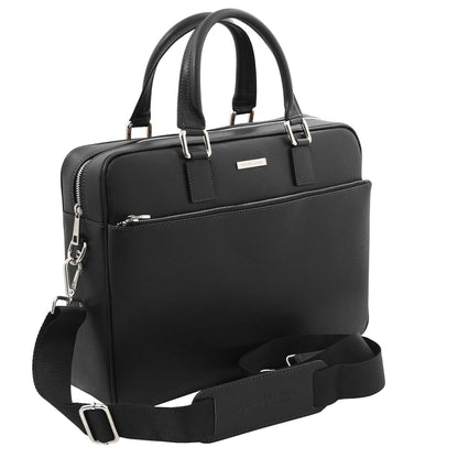 Torino - Cartella porta laptop in pelle Saffiano | TL142551