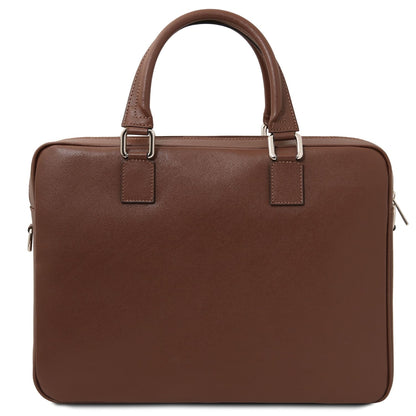 Torino - Cartella porta laptop in pelle Saffiano | TL142551