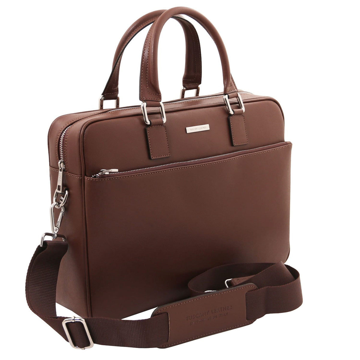 Torino - Cartella porta laptop in pelle Saffiano | TL142551