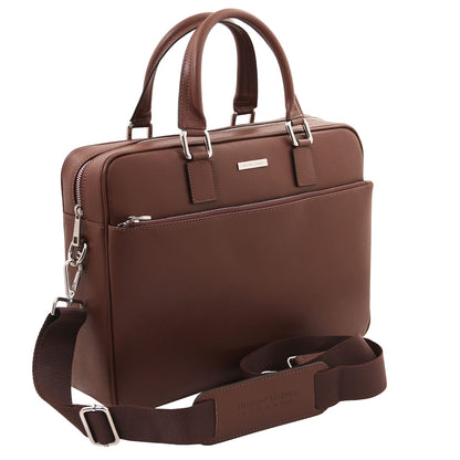 Torino - Cartella porta laptop in pelle Saffiano | TL142551