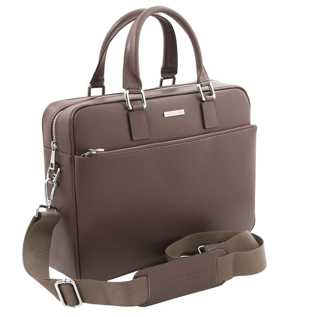 Torino - Cartella porta laptop in pelle Saffiano | TL142551