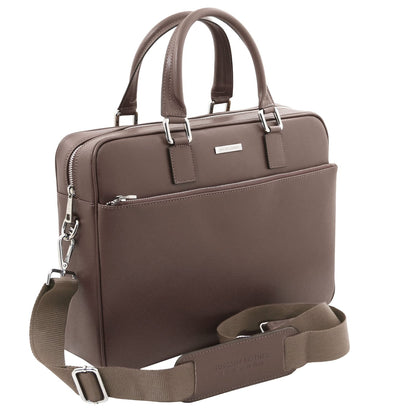 Torino - Cartella porta laptop in pelle Saffiano | TL142551
