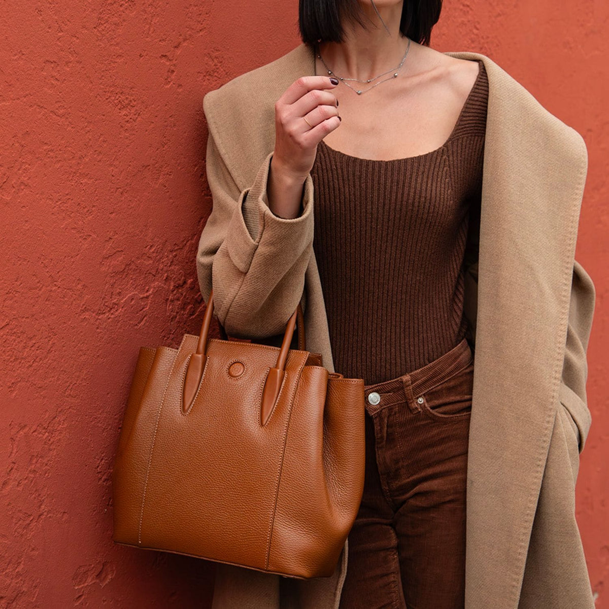 Leather handbags Tulipan - Italian leather handbag | TL141727 San Rocco Italia