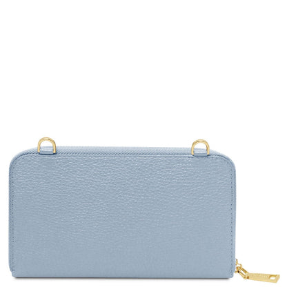 Bolsos de hombro de piel Urania - Leather phone wallet with strap | TL142433 San Rocco Italia