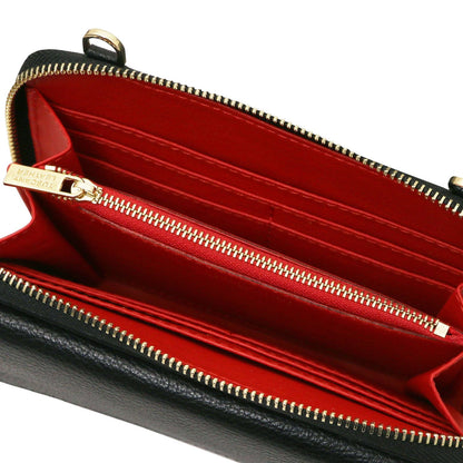 Bolsos de hombro de piel Urania - Leather phone wallet with strap | TL142433 San Rocco Italia