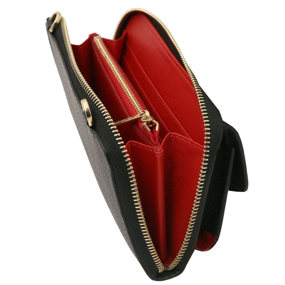 Bolsos de hombro de piel Urania - Leather phone wallet with strap | TL142433 San Rocco Italia