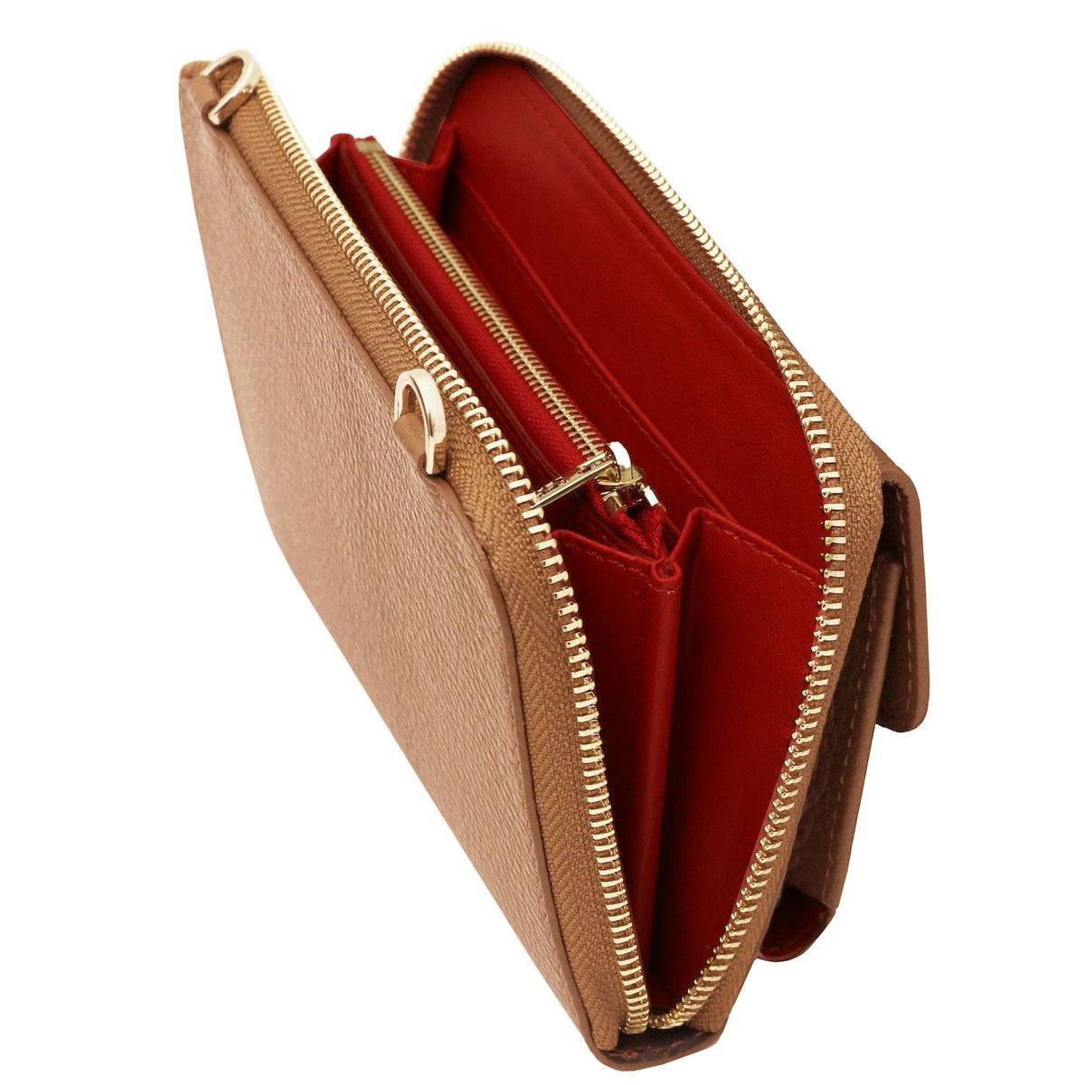 Bolsos de hombro de piel Urania - Leather phone wallet with strap | TL142433 San Rocco Italia