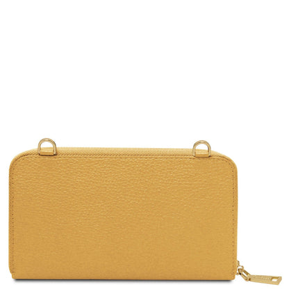 Bolsos de hombro de piel Urania - Leather phone wallet with strap | TL142433 San Rocco Italia