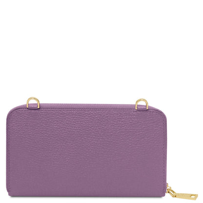 Bolsos de hombro de piel Urania - Leather phone wallet with strap | TL142433 San Rocco Italia