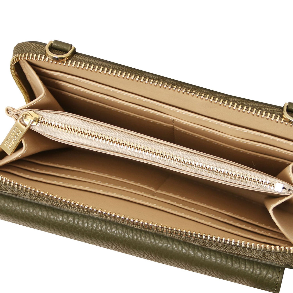 Bolsos de hombro de piel Urania - Leather phone wallet with strap | TL142433 San Rocco Italia