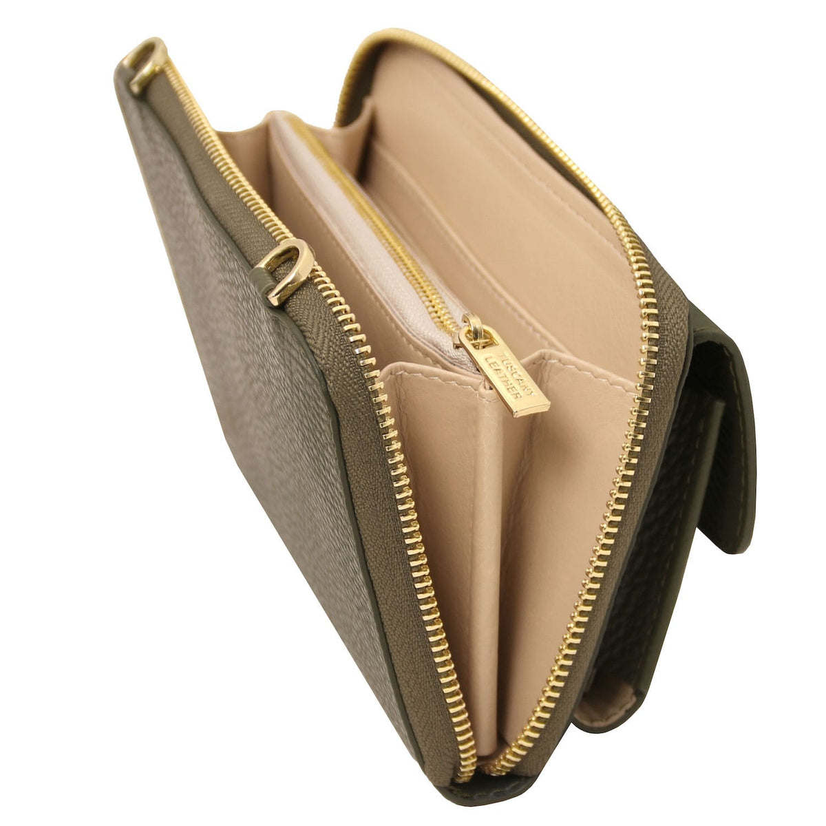 Bolsos de hombro de piel Urania - Leather phone wallet with strap | TL142433 San Rocco Italia
