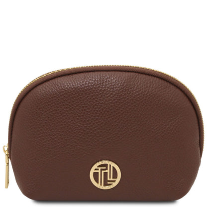 Travel leather accessories Café Vera - Soft leather toiletry case | TL142438 San Rocco Italia