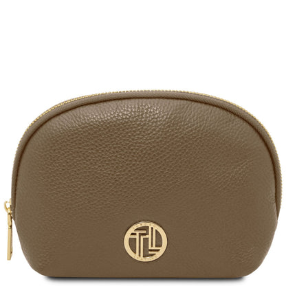 Travel leather accessories Topo oscuro Vera - Soft leather toiletry case | TL142438 San Rocco Italia