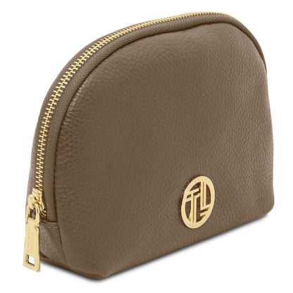 Travel leather accessories Vera - Soft leather toiletry case | TL142438 San Rocco Italia