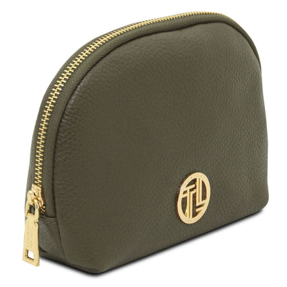 Travel leather accessories Vera - Soft leather toiletry case | TL142438 San Rocco Italia