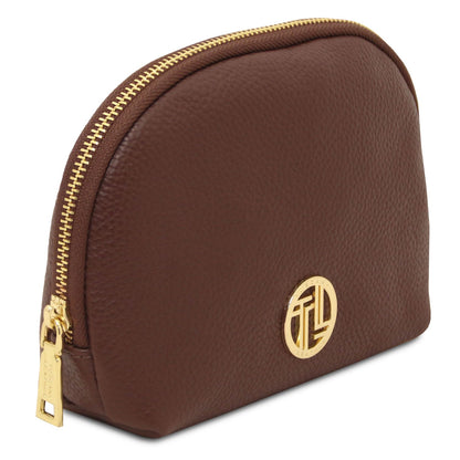 Travel leather accessories Vera - Soft leather toiletry case | TL142438 San Rocco Italia