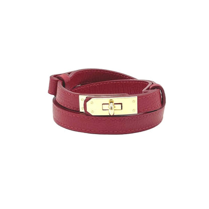 Leather Belts Red Women’s Adjustable Skinny Leather Belt – Handcrafted in Italy San Rocco Italia