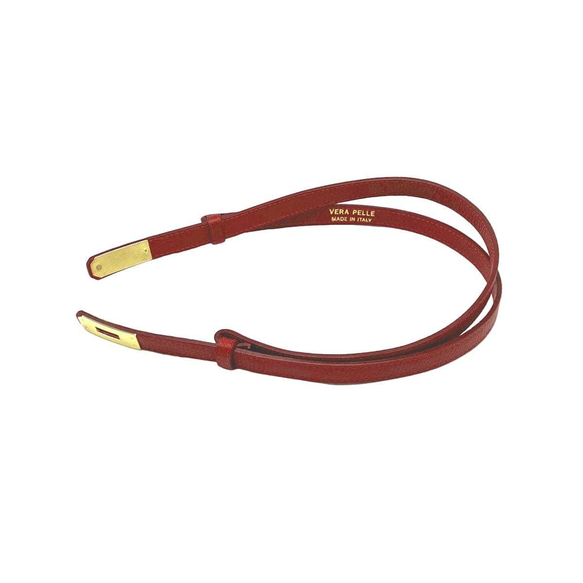 Leather Belts Women’s Adjustable Skinny Leather Belt – Handcrafted in Italy San Rocco Italia
