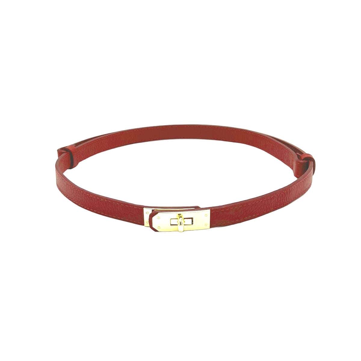 Leather Belts Women’s Adjustable Skinny Leather Belt – Handcrafted in Italy San Rocco Italia