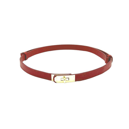 Leather Belts Women’s Adjustable Skinny Leather Belt – Handcrafted in Italy San Rocco Italia