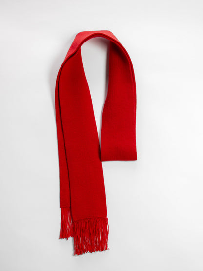Scarves Red Wool & Cashmere Mix Fringed Scarf San Rocco Italia