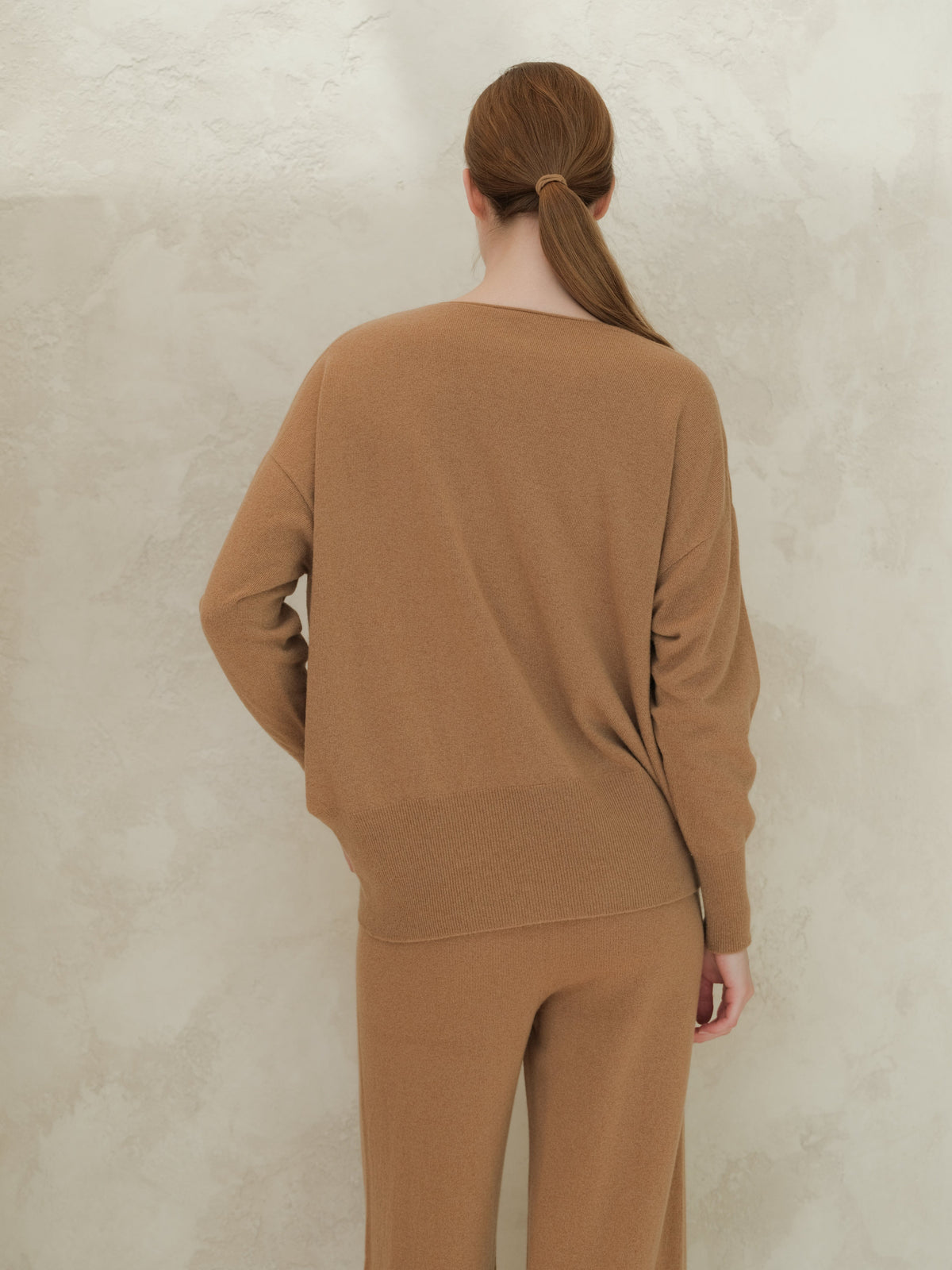 Knitwear Wool & Cashmere Mix Maxi V-Neck Sweater San Rocco Italia