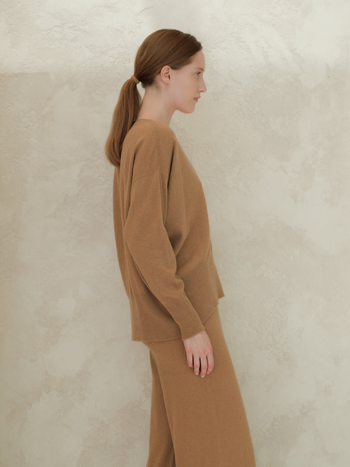 Knitwear Wool & Cashmere Mix Maxi V-Neck Sweater San Rocco Italia
