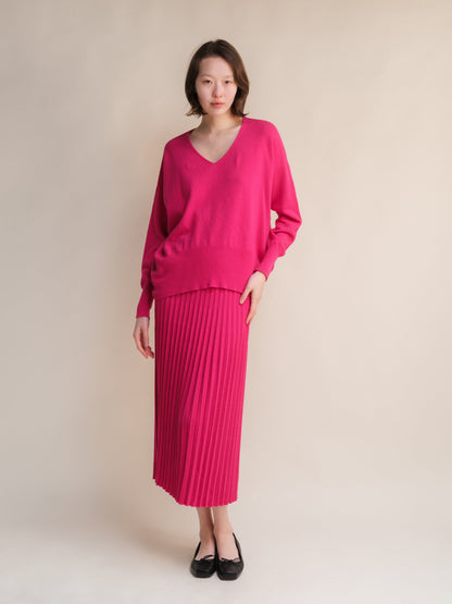 Knitwear Wool & Cashmere Mix Maxi V-Neck Sweater San Rocco Italia