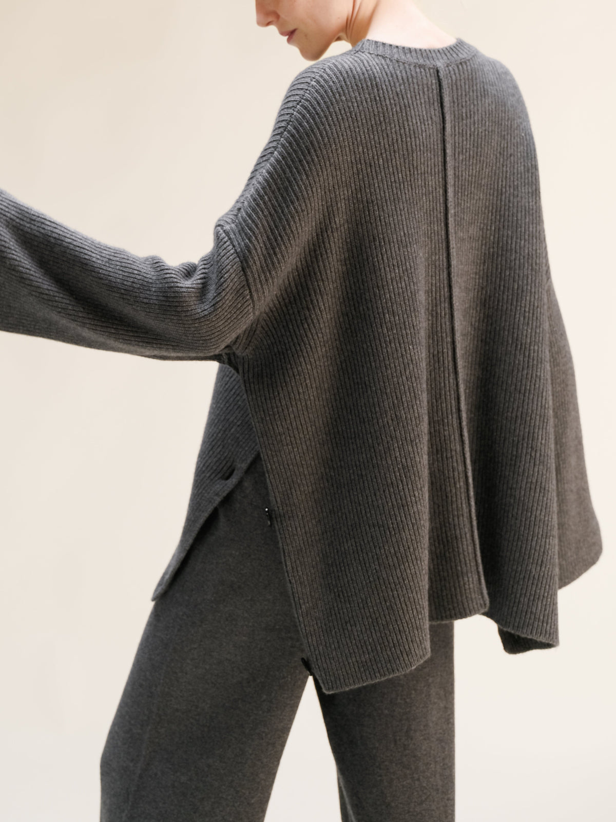 Maglieria Maglione-cappa oversize in misto lana e cashmere San Rocco Italia
