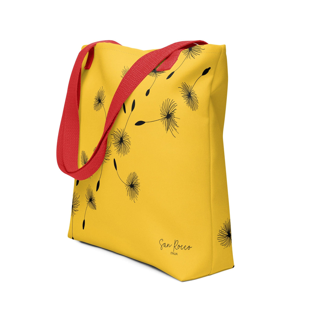 Accessori - Borse Borsa tote gialla con motivo a soffione San Rocco Italia