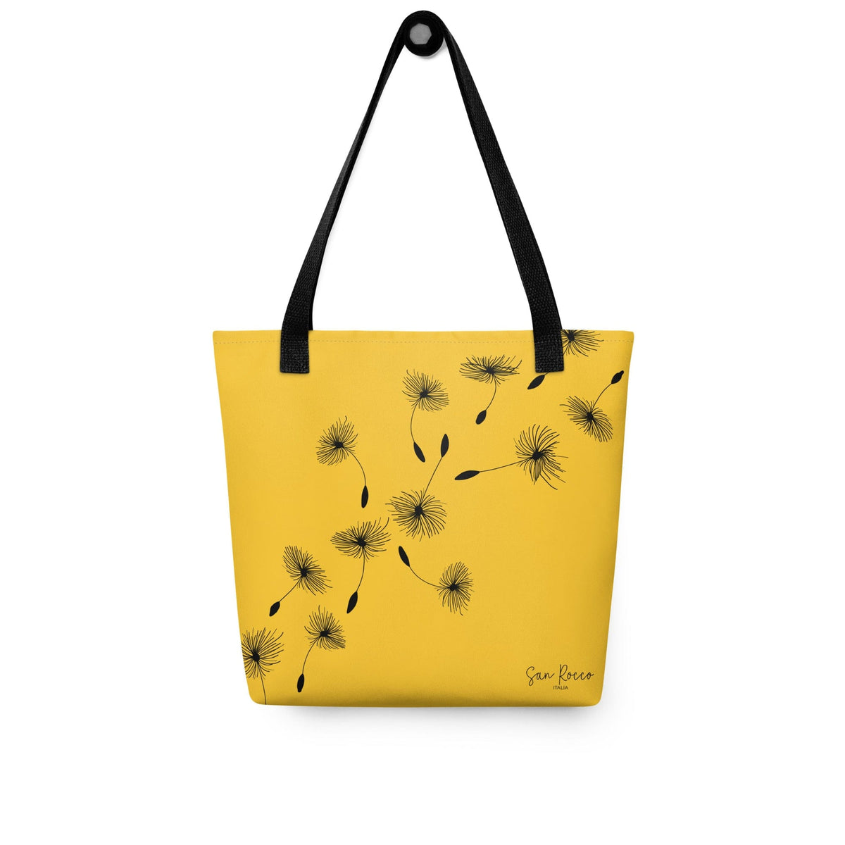 Accessori - Borse Borsa tote gialla con motivo a soffione San Rocco Italia