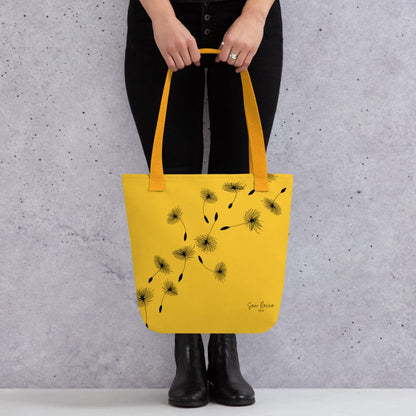 Accessori - Borse Borsa tote gialla con motivo a soffione San Rocco Italia