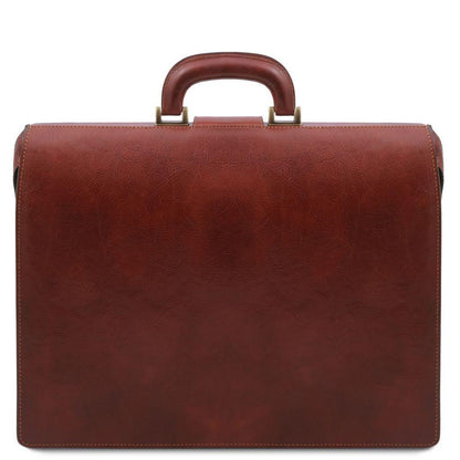 Doctor bags Canova - Leather doctor bag briefcase 3 compartments | TL141826 San Rocco Italia