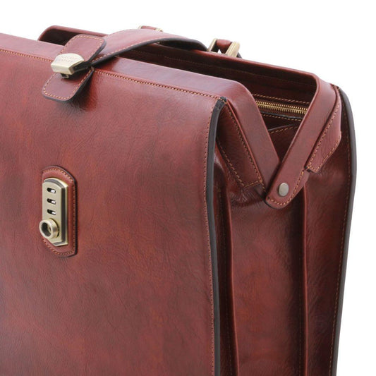 Arzttaschen Canova - Leder-Arzttasche/Aktentasche mit 3 Fächern | TL141826 San Rocco Italia