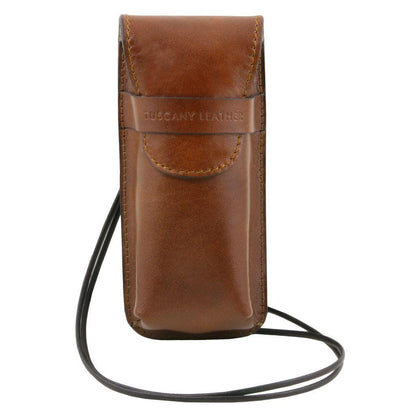 Accessoires loisirs en cuir Marron Support exclusif en cuir pour lunettes/smartphone/montre | TL141282 San Rocco Italia