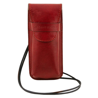 Accessoires loisirs en cuir Rouge Support exclusif en cuir pour lunettes/smartphone/montre | TL141282 San Rocco Italia