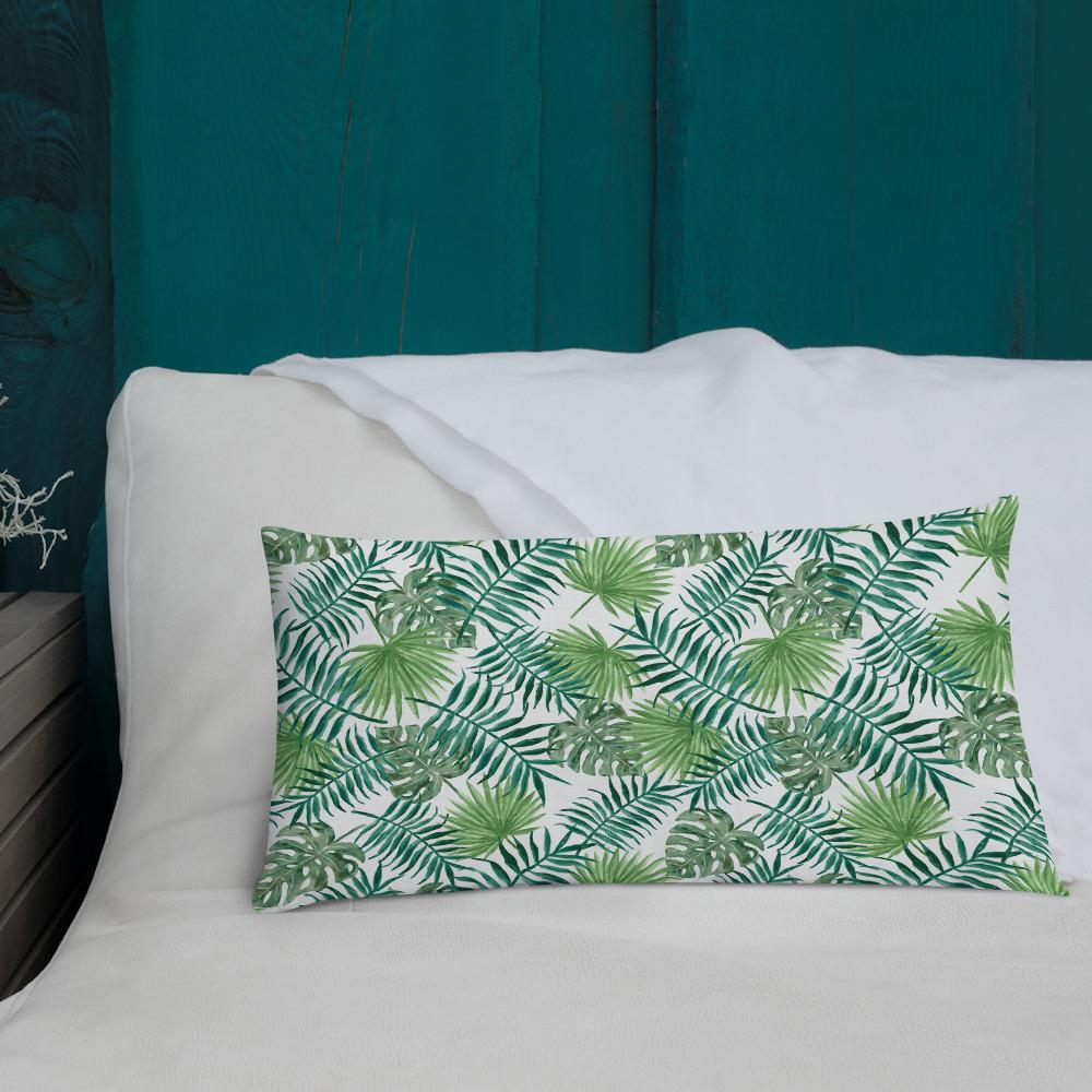 Wohnen - Kissen & Plaids Premium-Dekokissen mit tropischen Blättern San Rocco Italia