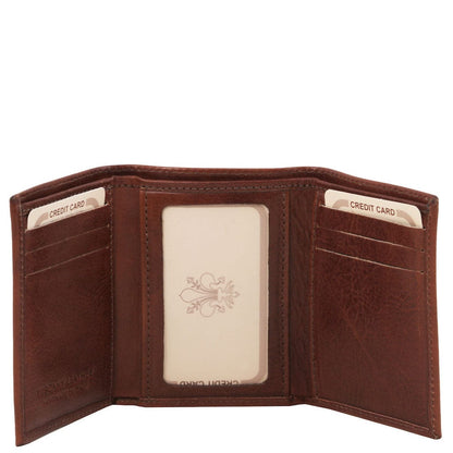 Accesorios de piel para mujer Cartera exclusiva tríptica de piel | TL140801 San Rocco Italia