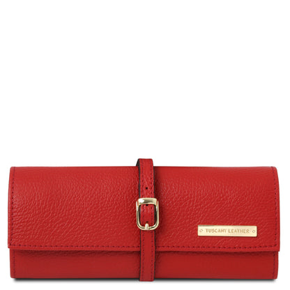 Accesorios de piel para mujer Rojo pintalabios Estuche para joyas de piel suave | TL142193 San Rocco Italia