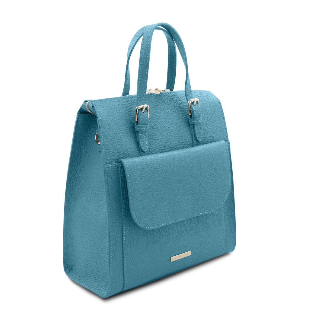 TL Bag - Mochila de piel italiana para mujer convertible en bolso de hombro 2 en 1 | TL142211 - Mochilas premium de piel para mujer - Compra ahora en San Rocco Italia