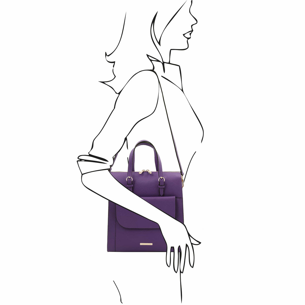 Mochilas de piel para mujer TL Bag - Mochila convertible de piel italiana | TL142211 San Rocco Italia