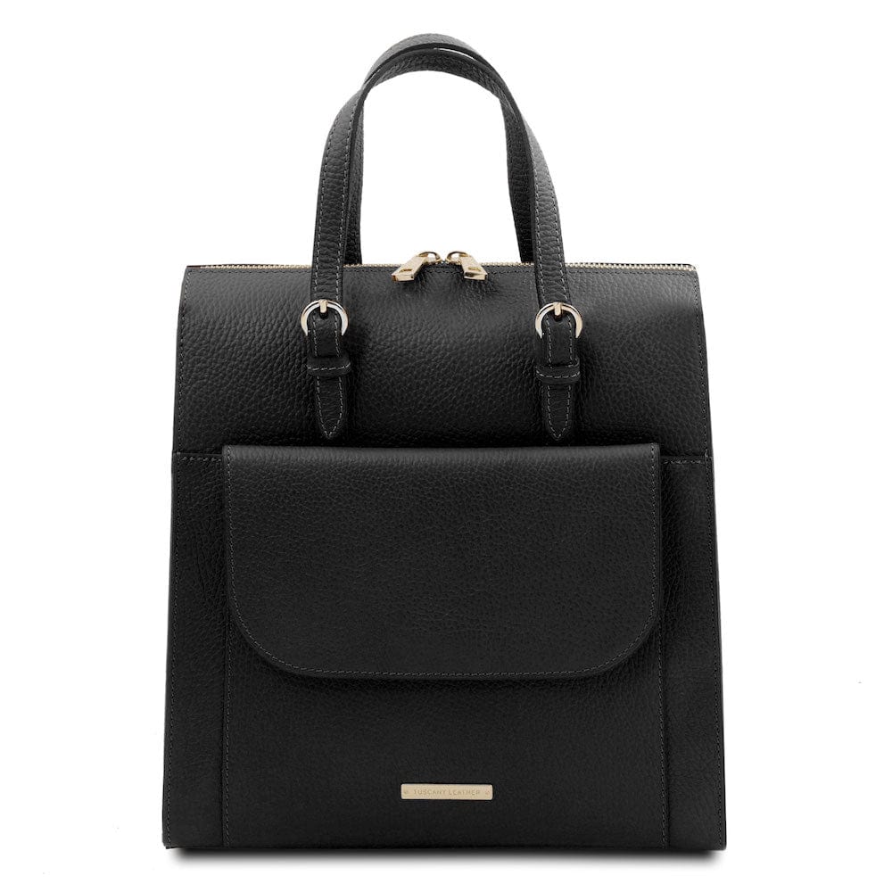 Mochilas de piel para mujer Negro TL Bag - Mochila convertible de piel italiana | TL142211 San Rocco Italia