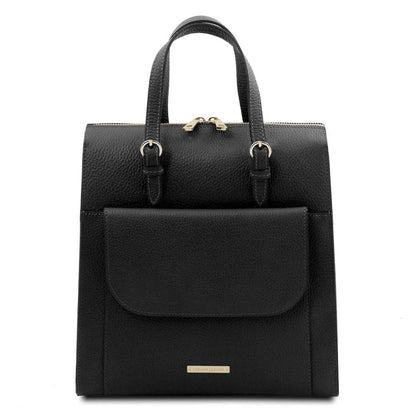 Mochilas de piel para mujer Negro TL Bag - Mochila convertible de piel italiana | TL142211 San Rocco Italia