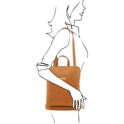 Leren damesrugzakken TL Bag - Damesrugzak van zacht leer - Converteerbare 2-in-1 rugzak/schoudertas | TL141682 San Rocco Italia