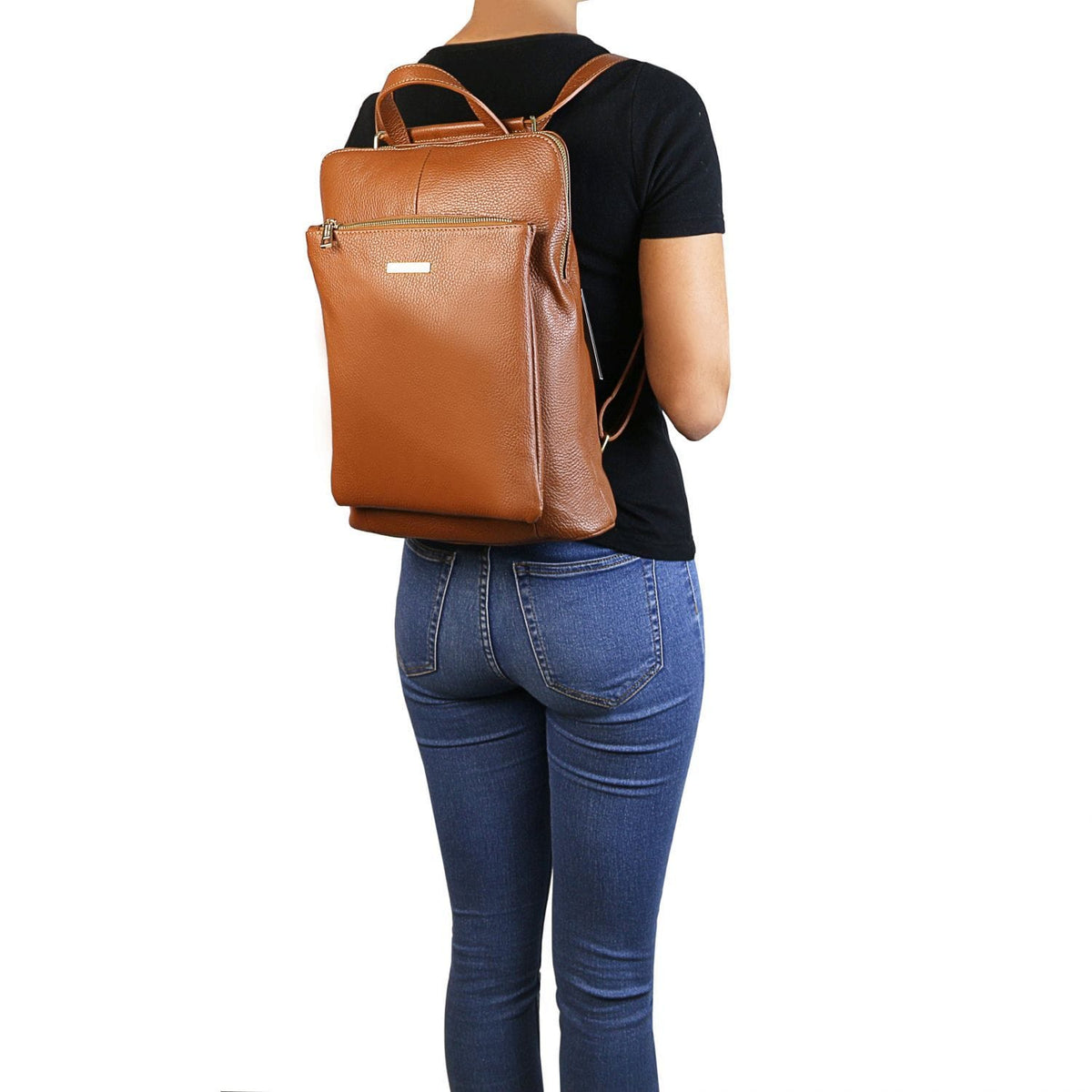 Leren damesrugzakken TL Bag - Damesrugzak van zacht leer - Converteerbare 2-in-1 rugzak/schoudertas | TL141682 San Rocco Italia