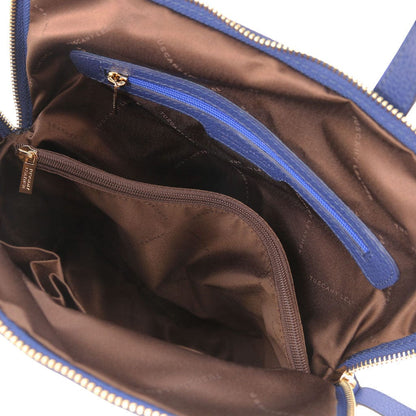 Leren rugzakken voor dames TL Bag - Zachte leren rugzak voor dames, omvormbaar tot 2-in-1 rugzak/schoudertas | TL141682 San Rocco Italia